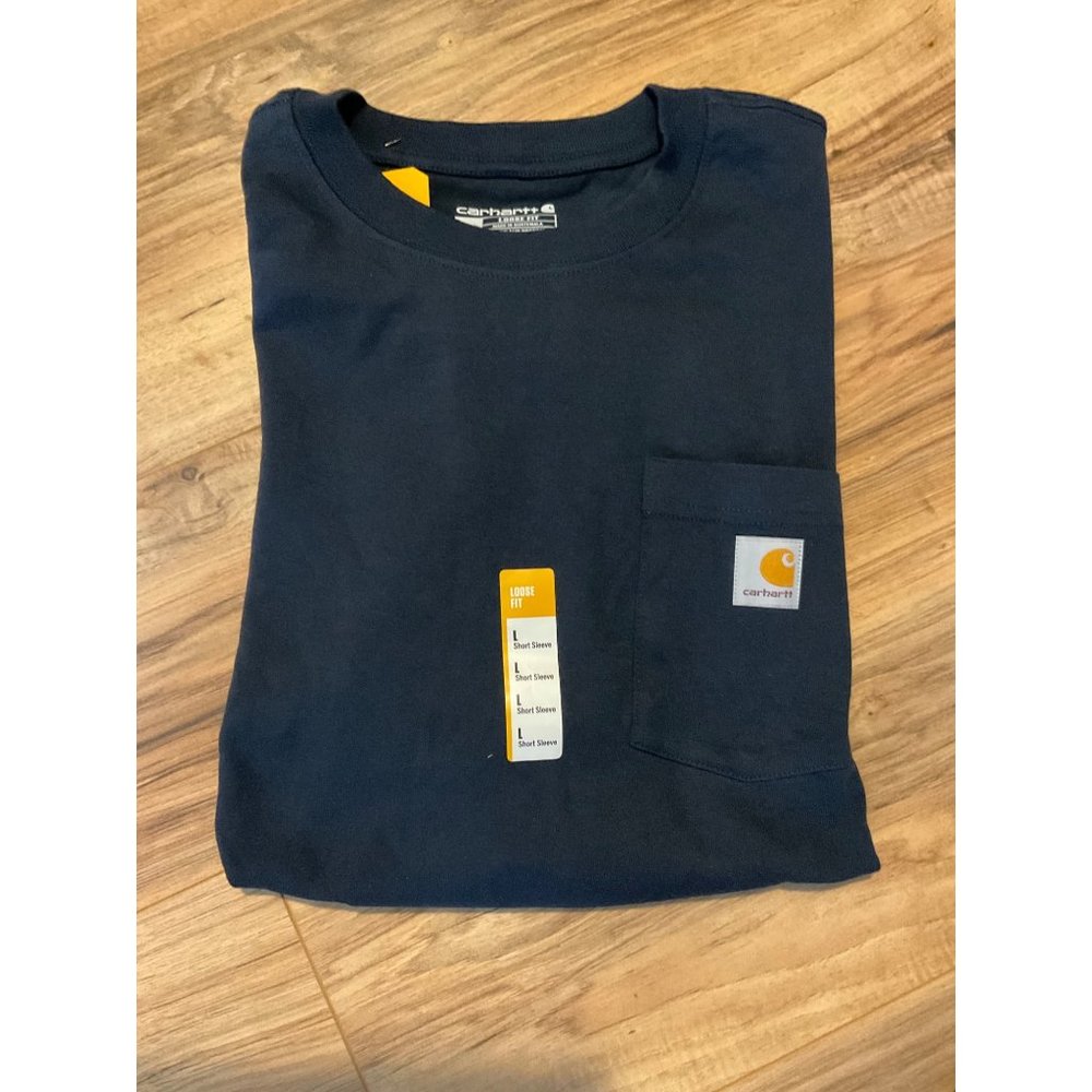 NWT - Men's LOOSE FIT Carhartt HEAVYWEIGHT SHORT-SLEEVE POCKET T-SHIRT - Large